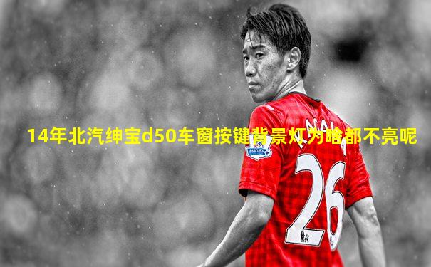 14年北汽绅宝d50车窗按键背景灯为啥都不亮呢