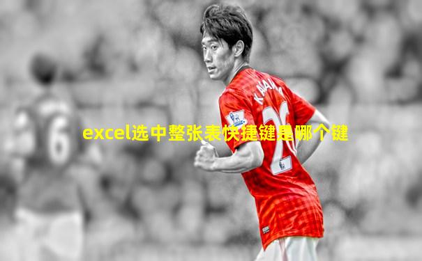 excel选中整张表快捷键是哪个键