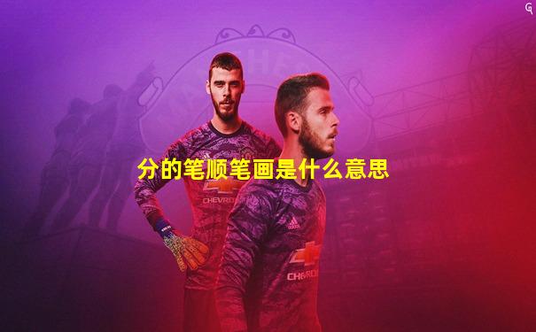 分的笔顺笔画是什么意思