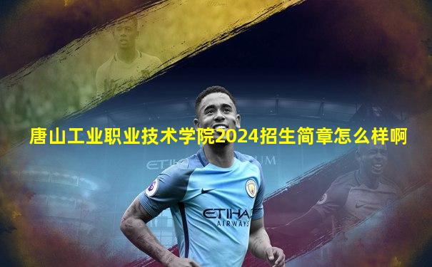 唐山工业职业技术学院2024招生简章怎么样啊