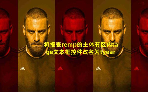 将报表remp的主体节区内tage文本框控件改名为tyear