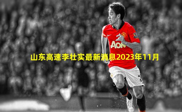 山东高速李壮实最新消息2023年11月