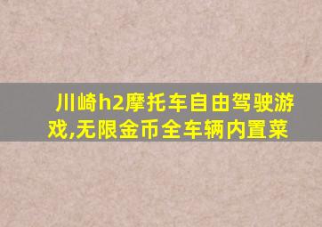 川崎h2摩托车自由驾驶游戏,无限金币全车辆内置菜