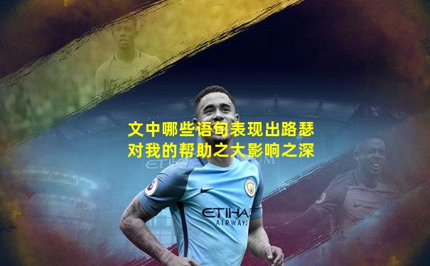 文中哪些语句表现出路瑟对我的帮助之大影响之深