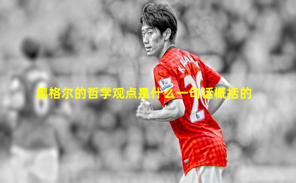 黑格尔的哲学观点是什么一句话概括的